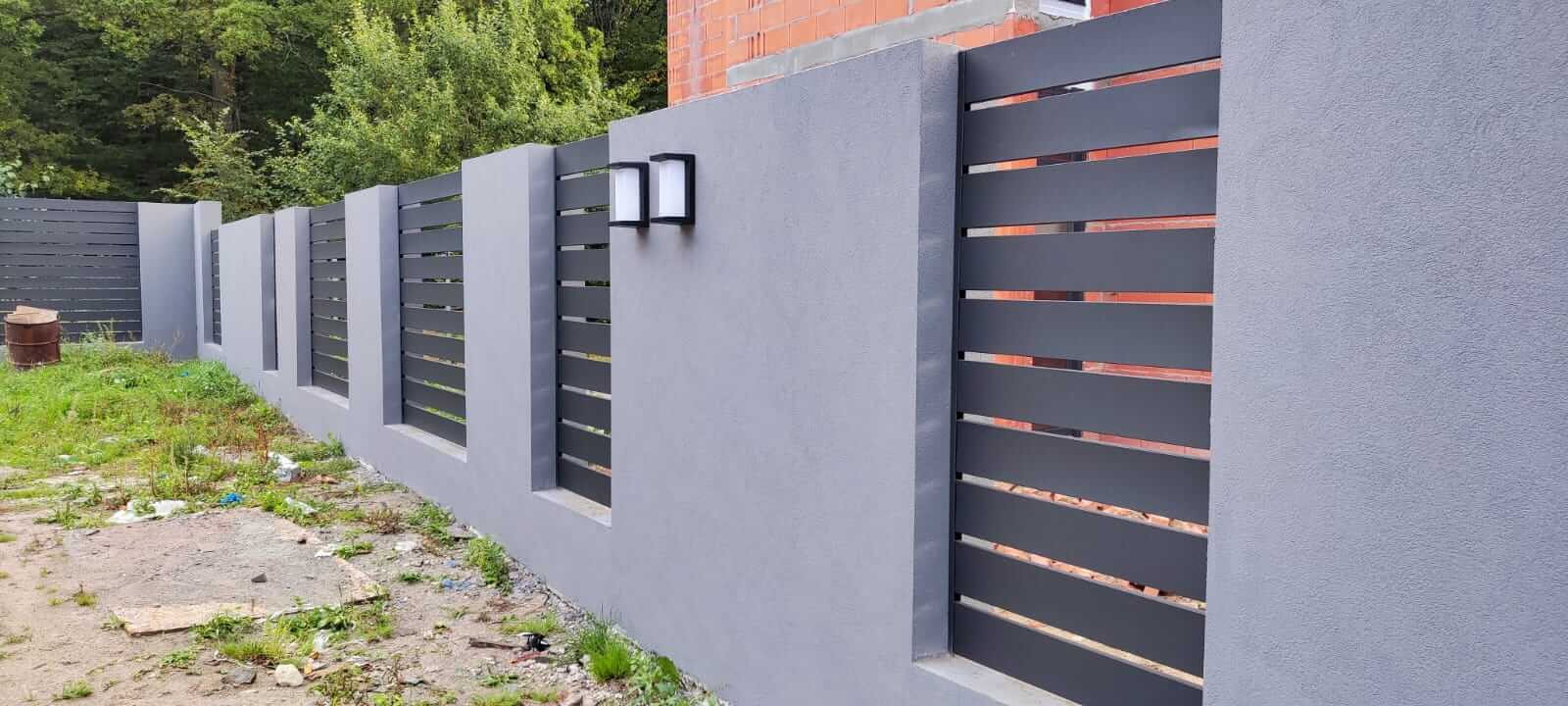 забор из металлопланкена RAL7024 Серый Графит МАТТЕ фото6 в Димитровграде